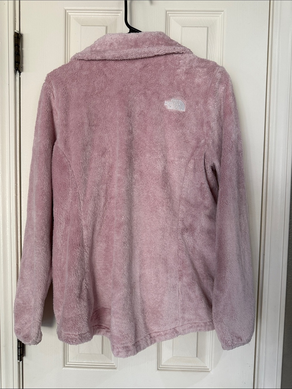 The North Face Dusty Pink Plush Full-Zip Hoodie Jacket size medium - Picture 3 of 9